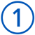 the number one in a circle