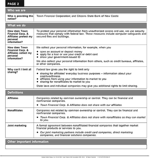Privacy Policy Page 2