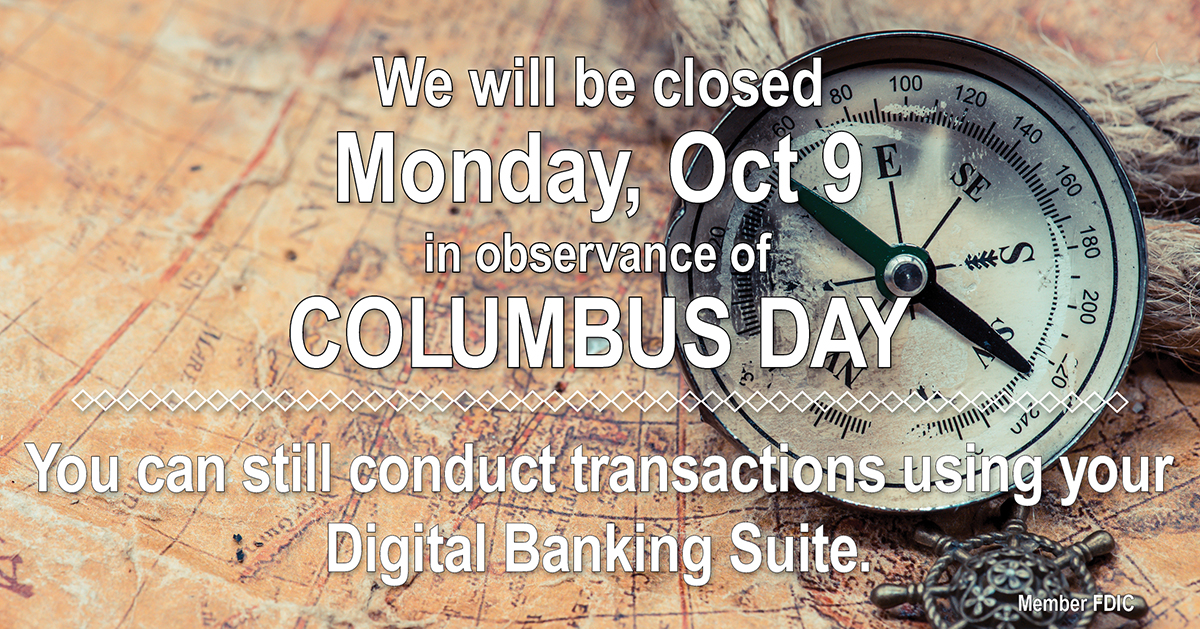 Columbus Day Closing location