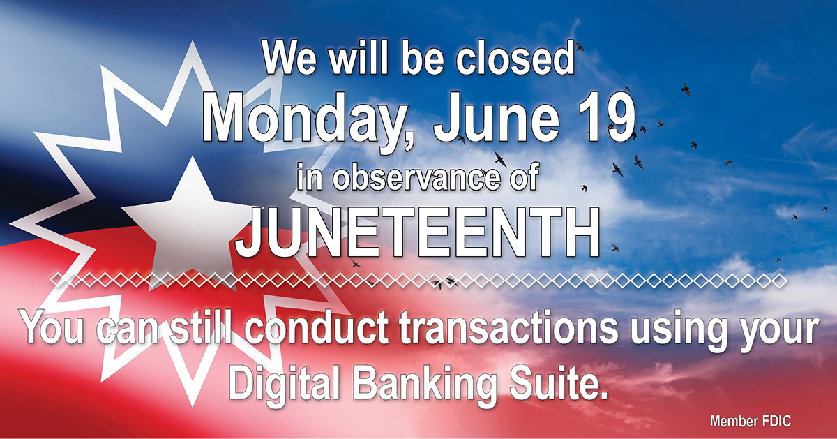 Juneteenth Closing location