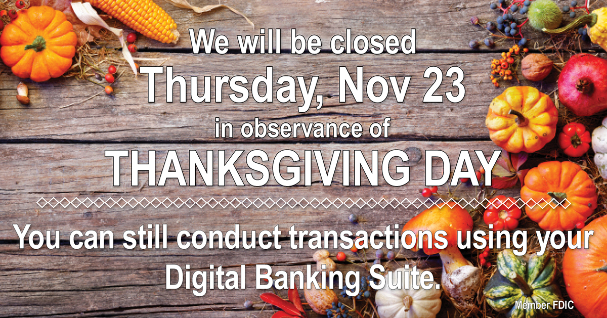 Thanksgiving Day Closing location