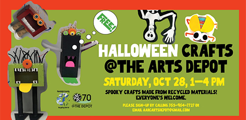 Spooky Recycled Craft Project location