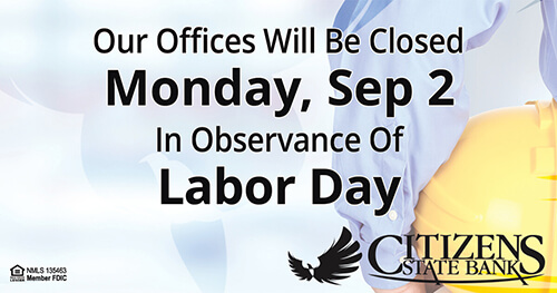 Labor Day Closing location